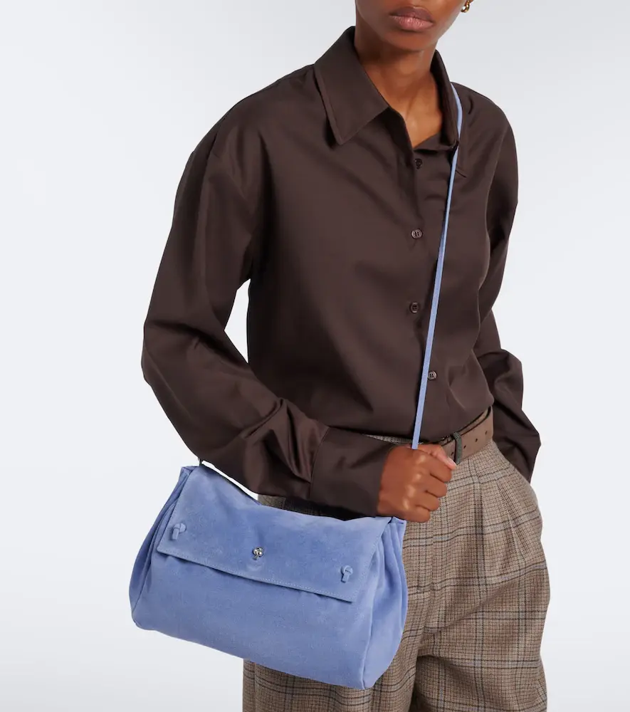 Staud CY Medium suede clutch | Thumbnail 7 Staud CY Medium suede clutch | Thumbnail 7