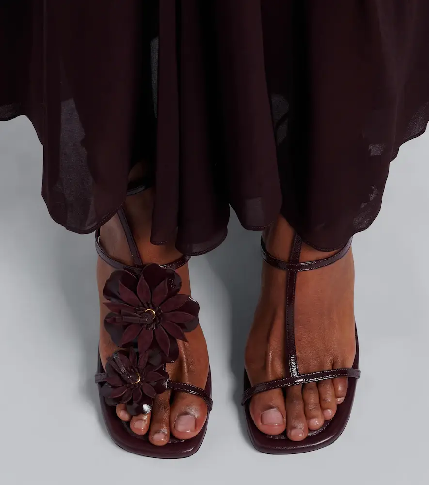 Zimmermann Belara floral-appliqué leather sandals | Thumbnail 6 Zimmermann Belara floral-appliqué leather sandals | Thumbnail 6