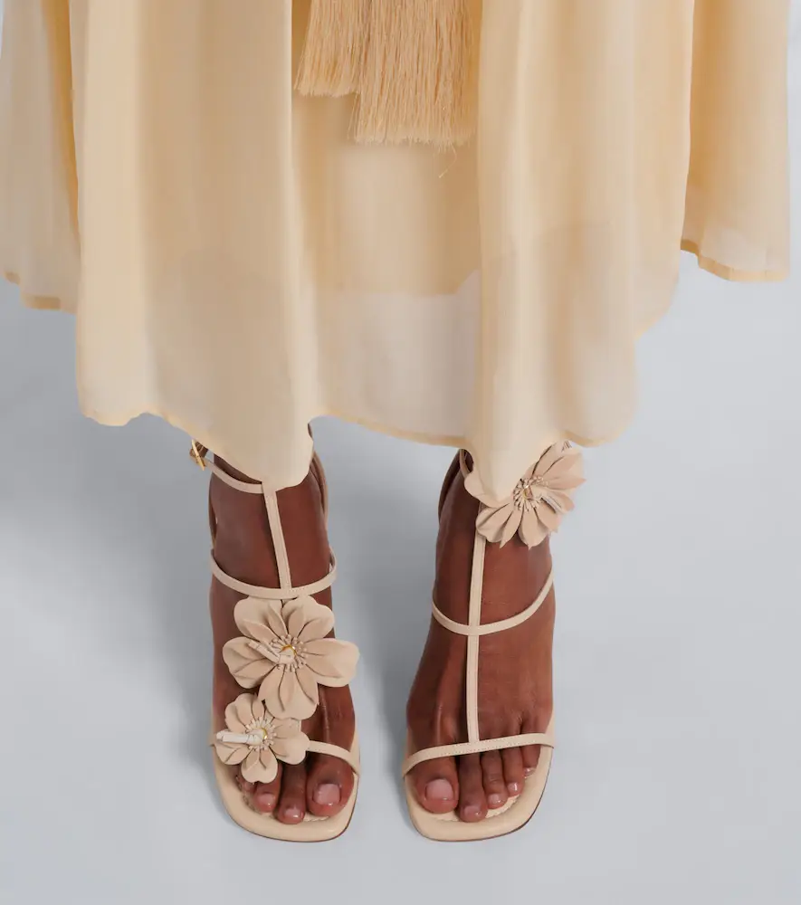 Zimmermann Belara floral-appliqué leather sandals | Thumbnail 6 Zimmermann Belara floral-appliqué leather sandals | Thumbnail 6