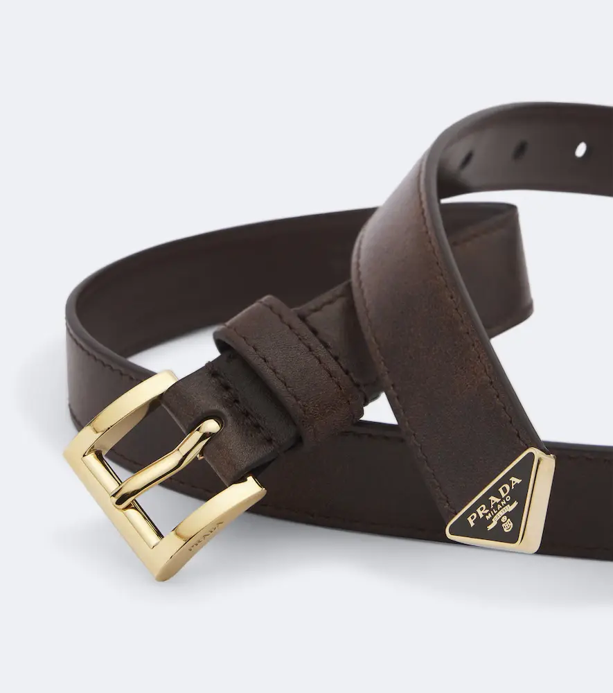 Prada Logo leather belt | Thumbnail 2