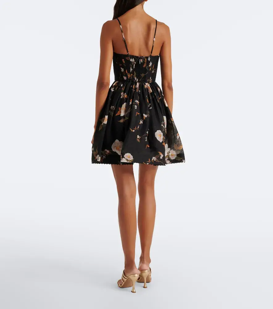 Zimmermann Ascent floral linen and silk corset dress | Thumbnail 2 Zimmermann Ascent floral linen and silk corset dress | Thumbnail 2