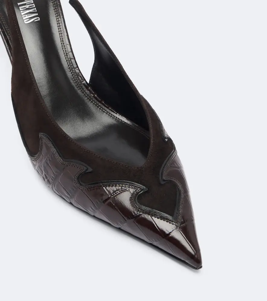 Paris Texas Lidia Queen of Hearts leather slingback pumps | Thumbnail 3 Paris Texas Lidia Queen of Hearts leather slingback pumps | Thumbnail 3