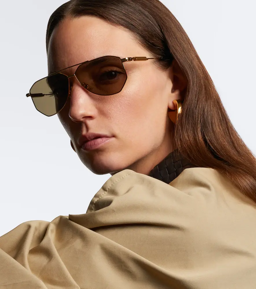 Bottega Veneta Ribbon aviator sunglasses | Thumbnail 4 Bottega Veneta Ribbon aviator sunglasses | Thumbnail 4
