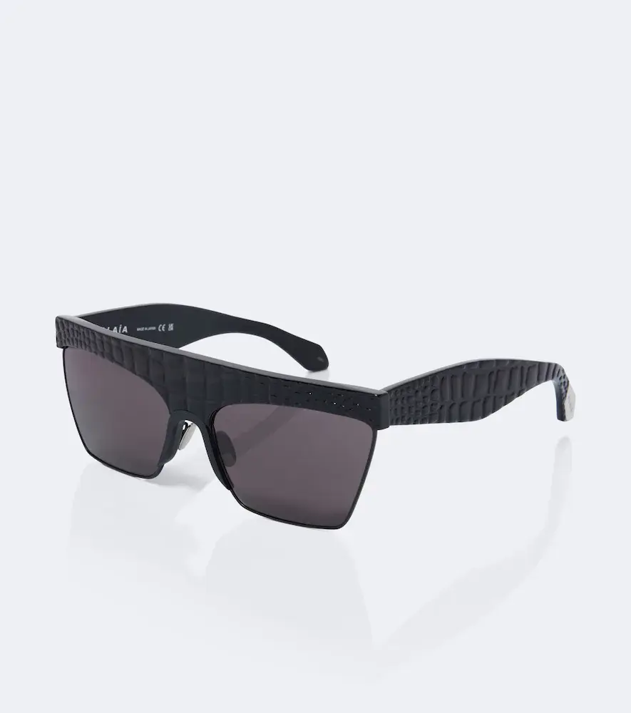 Alaïa Alaïa Croc-effect flat-top sunglasses | Thumbnail 3 Alaïa Alaïa Croc-effect flat-top sunglasses | Thumbnail 3