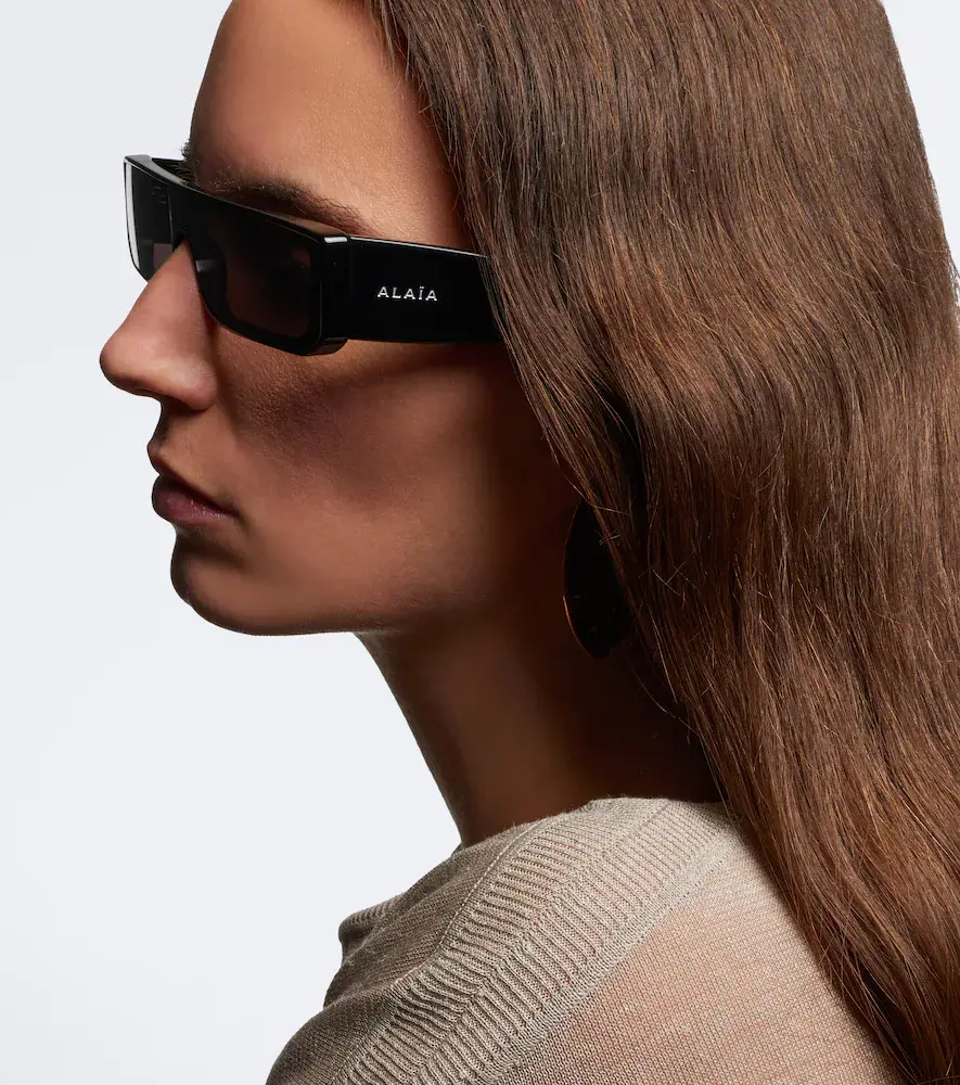Alaïa Alaïa Lettering Logo rectangular sunglasses | Thumbnail 4 Alaïa Alaïa Lettering Logo rectangular sunglasses | Thumbnail 4