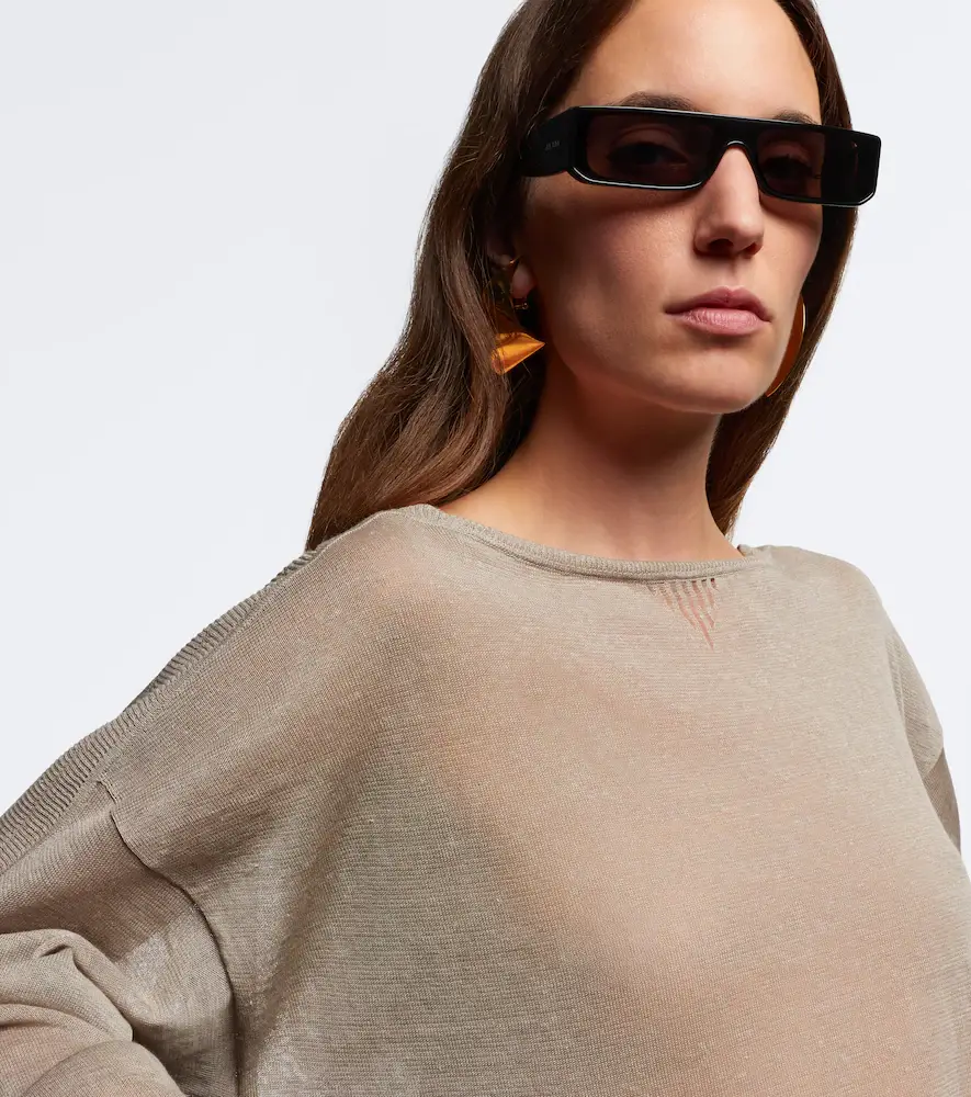 Alaïa Alaïa Lettering Logo rectangular sunglasses | Thumbnail 5 Alaïa Alaïa Lettering Logo rectangular sunglasses | Thumbnail 5