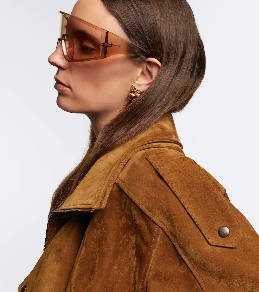 Saint Laurent Logo Lettering shield sunglasses | Thumbnail 5 Saint Laurent Logo Lettering shield sunglasses | Thumbnail 5