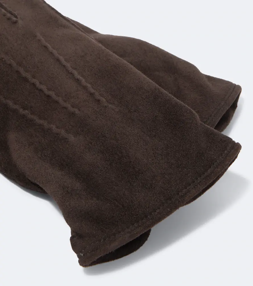 Thom Sweeney Suede and cashmere gloves | Thumbnail 2