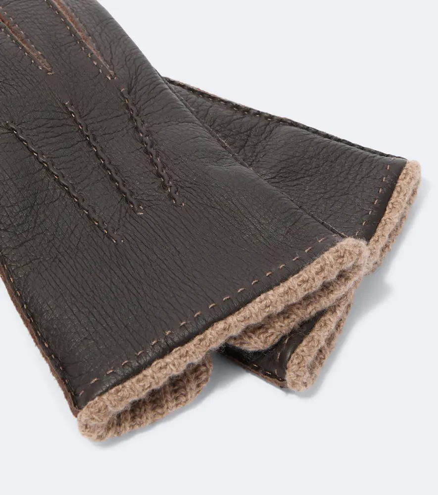 Thom Sweeney Leather and cashmere gloves | Thumbnail 2 Thom Sweeney Leather and cashmere gloves | Thumbnail 2
