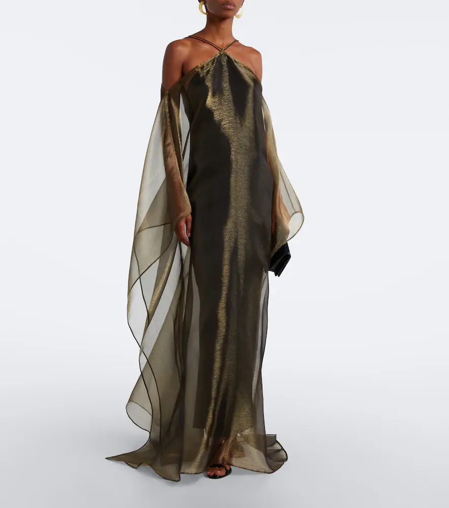 Taller Marmo Sza Sza draped organza kaftan | Thumbnail 3 Taller Marmo Sza Sza draped organza kaftan | Thumbnail 3