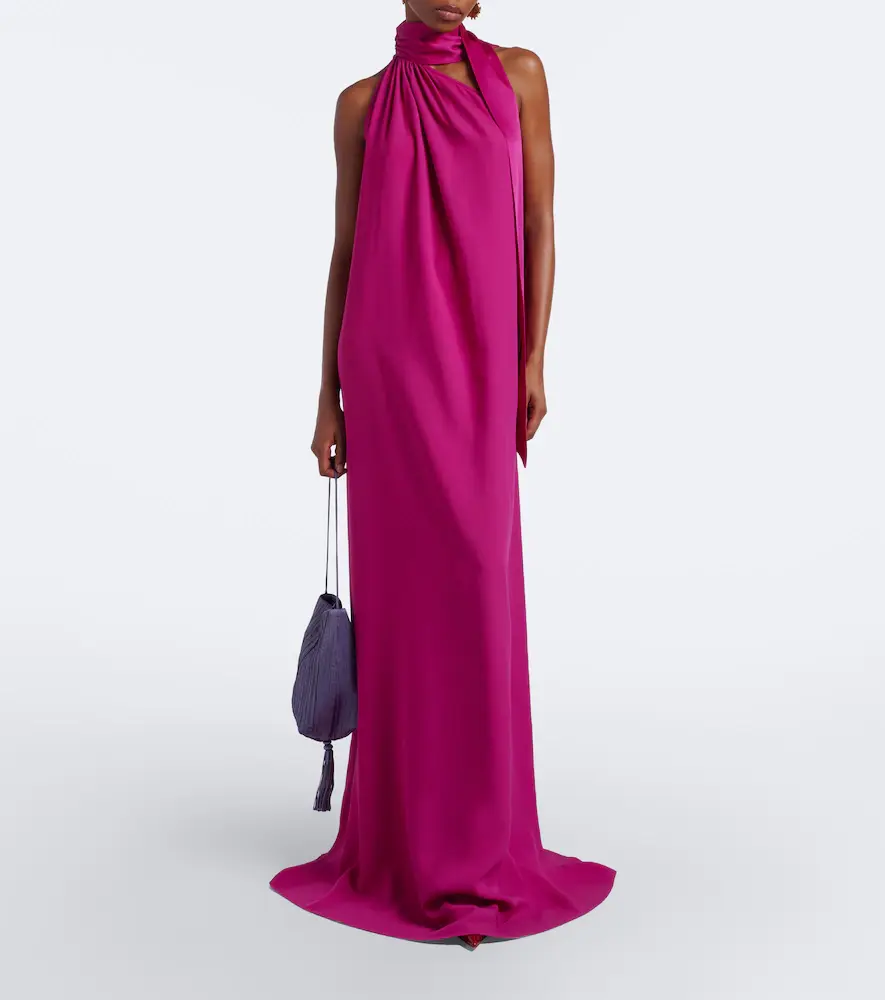 Taller Marmo Astor scarf-detail draped one-shoulder gown | Thumbnail 4 Taller Marmo Astor scarf-detail draped one-shoulder gown | Thumbnail 4