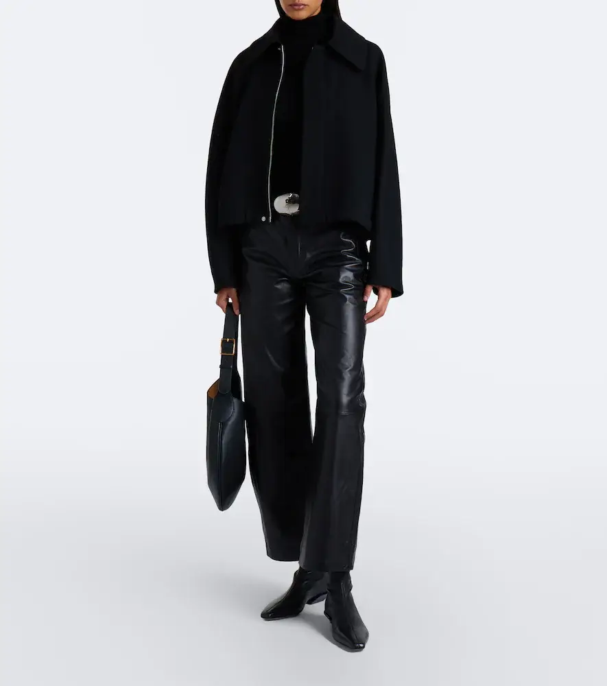 Nili Lotan Tribeca leather barrel-leg pants | Thumbnail 5