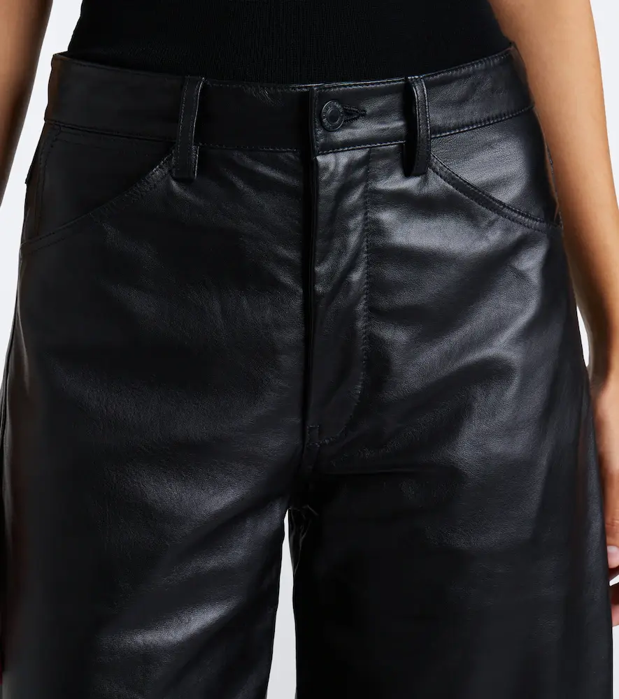 Nili Lotan Tribeca leather barrel-leg pants | Thumbnail 6