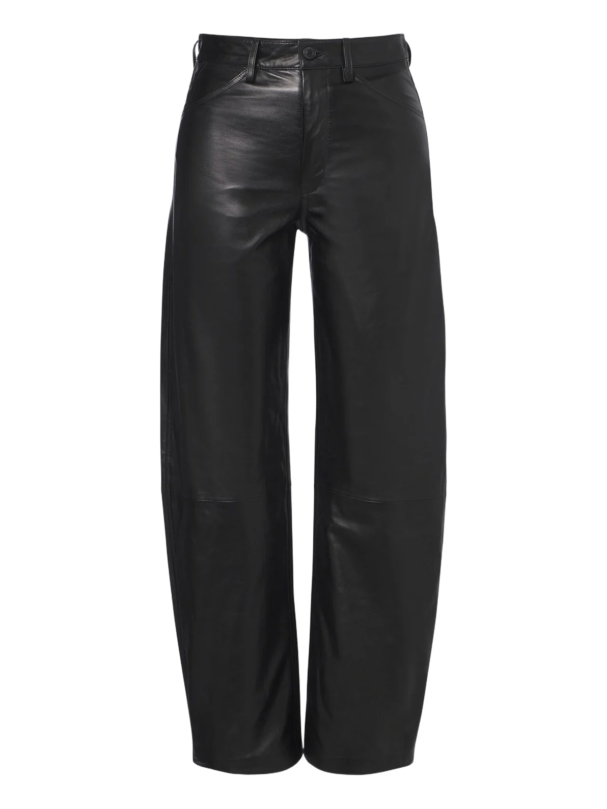 Nili Lotan Tribeca leather barrel-leg pants