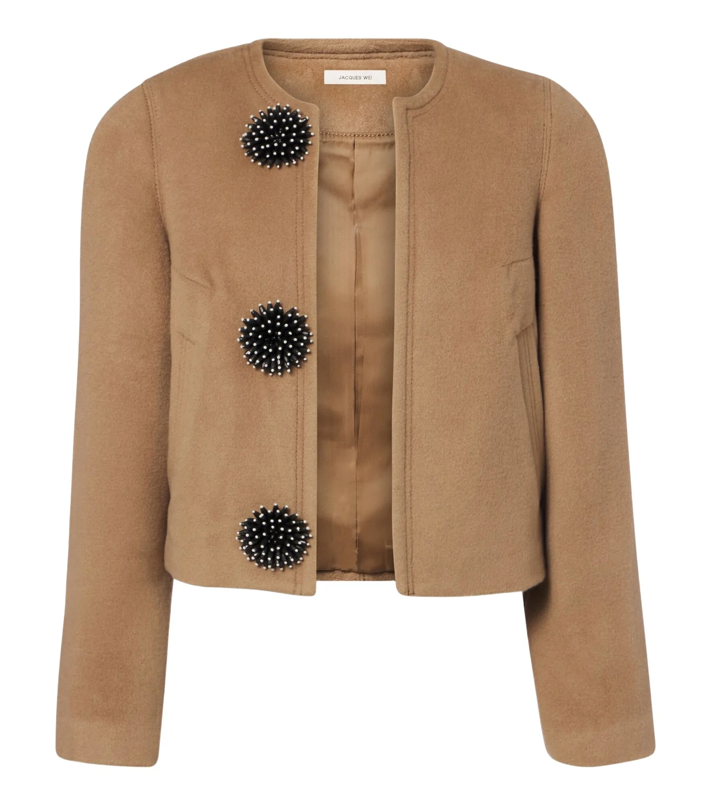 Embellished wool jacket