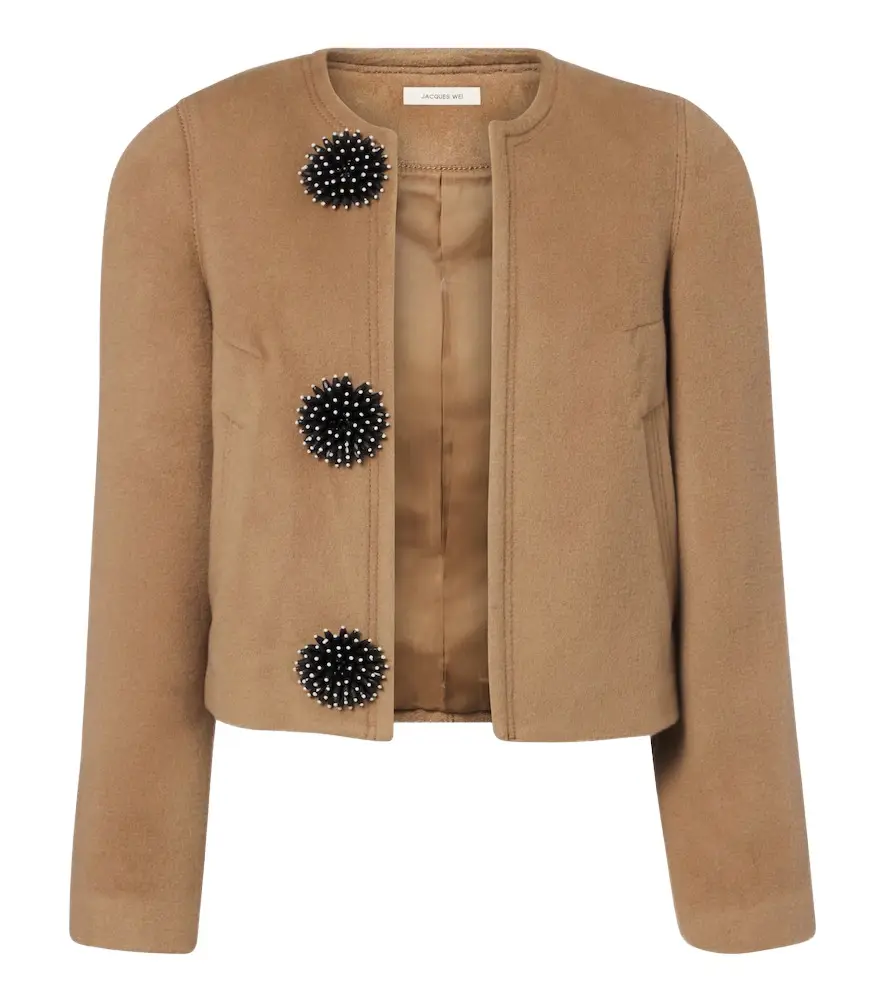 Embellished wool jacket Embellished wool jacket