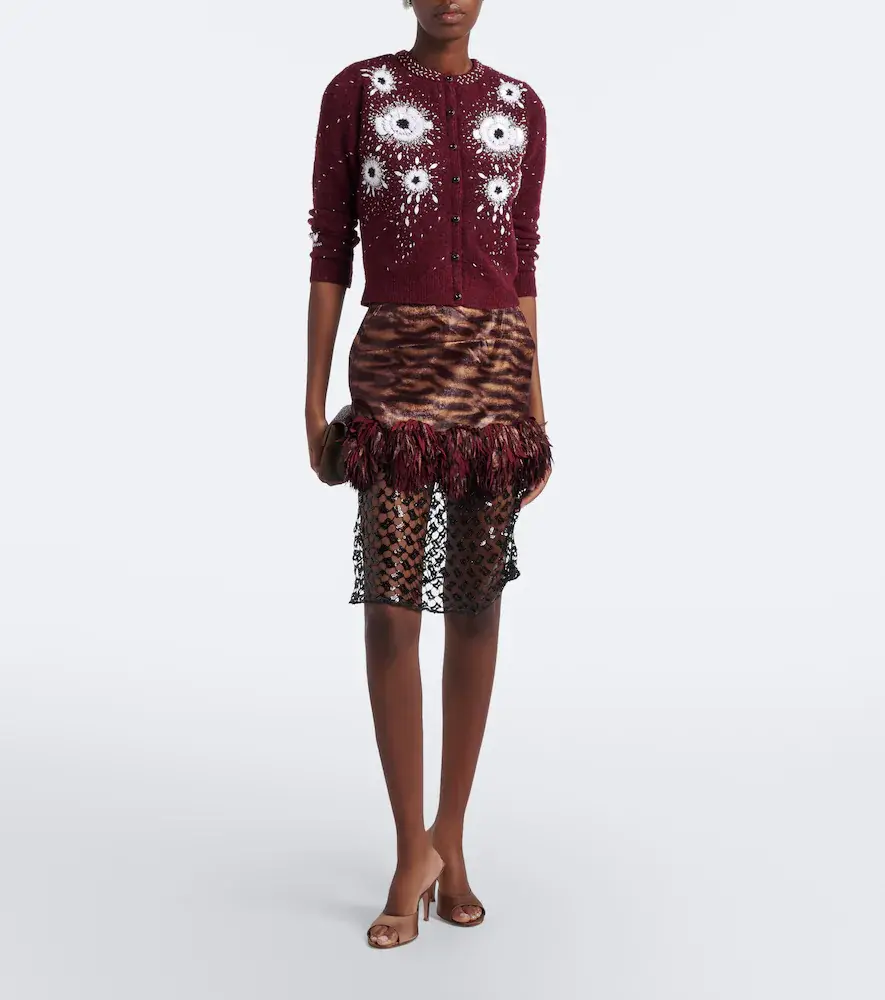 Jacques Wei Fringed paneled sequined miniskirt | Thumbnail 3 Jacques Wei Fringed paneled sequined miniskirt | Thumbnail 3
