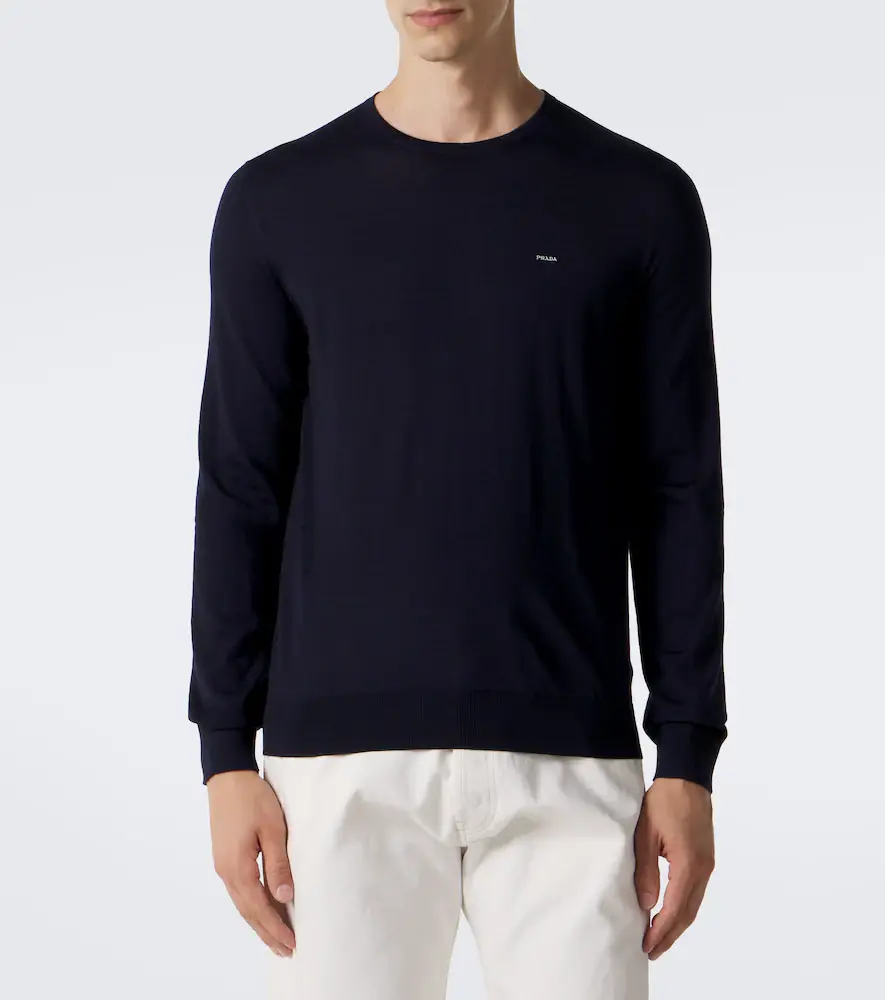 Prada Logo virgin wool sweater | Thumbnail 6 Prada Logo virgin wool sweater | Thumbnail 6