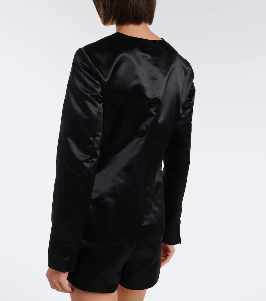 Posse Verity cotton and silk satin jacket | Thumbnail 2