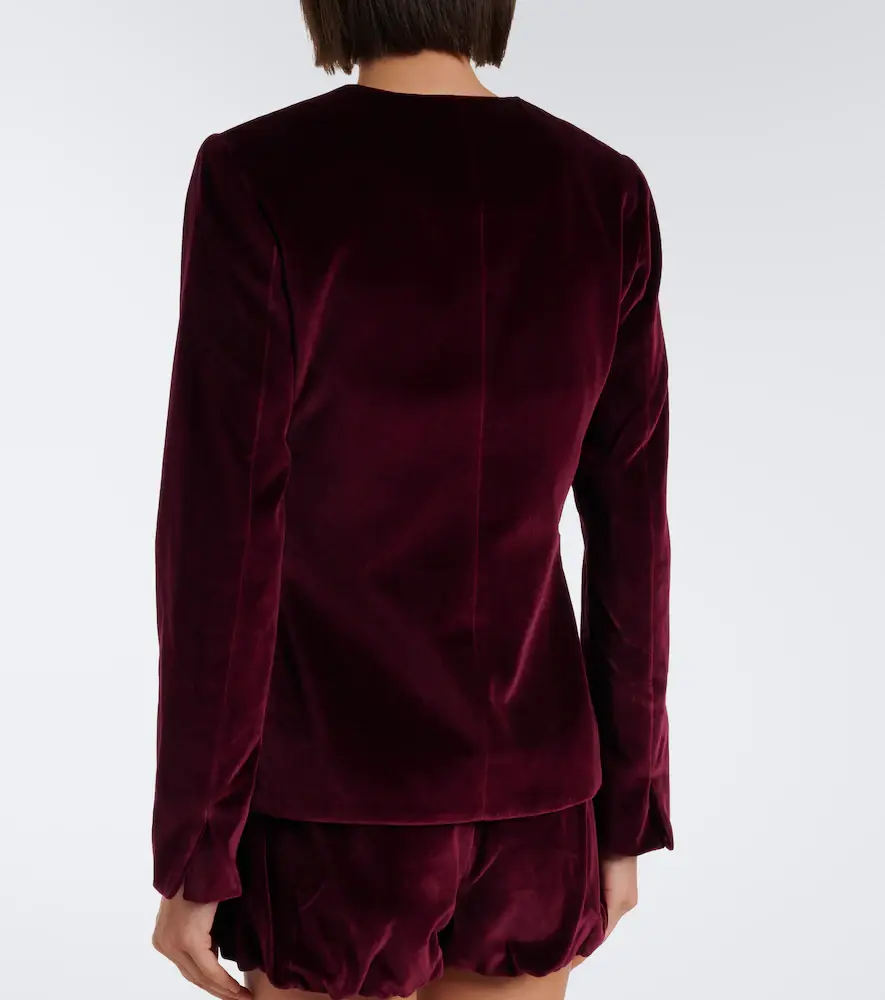 Posse Maria cotton velvet jacket | Thumbnail 2