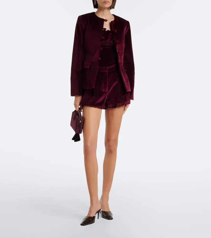 Posse Maria cotton velvet jacket | Thumbnail 5