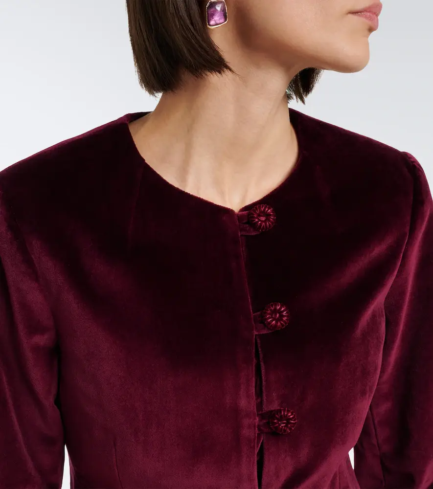 Posse Maria cotton velvet jacket | Thumbnail 6