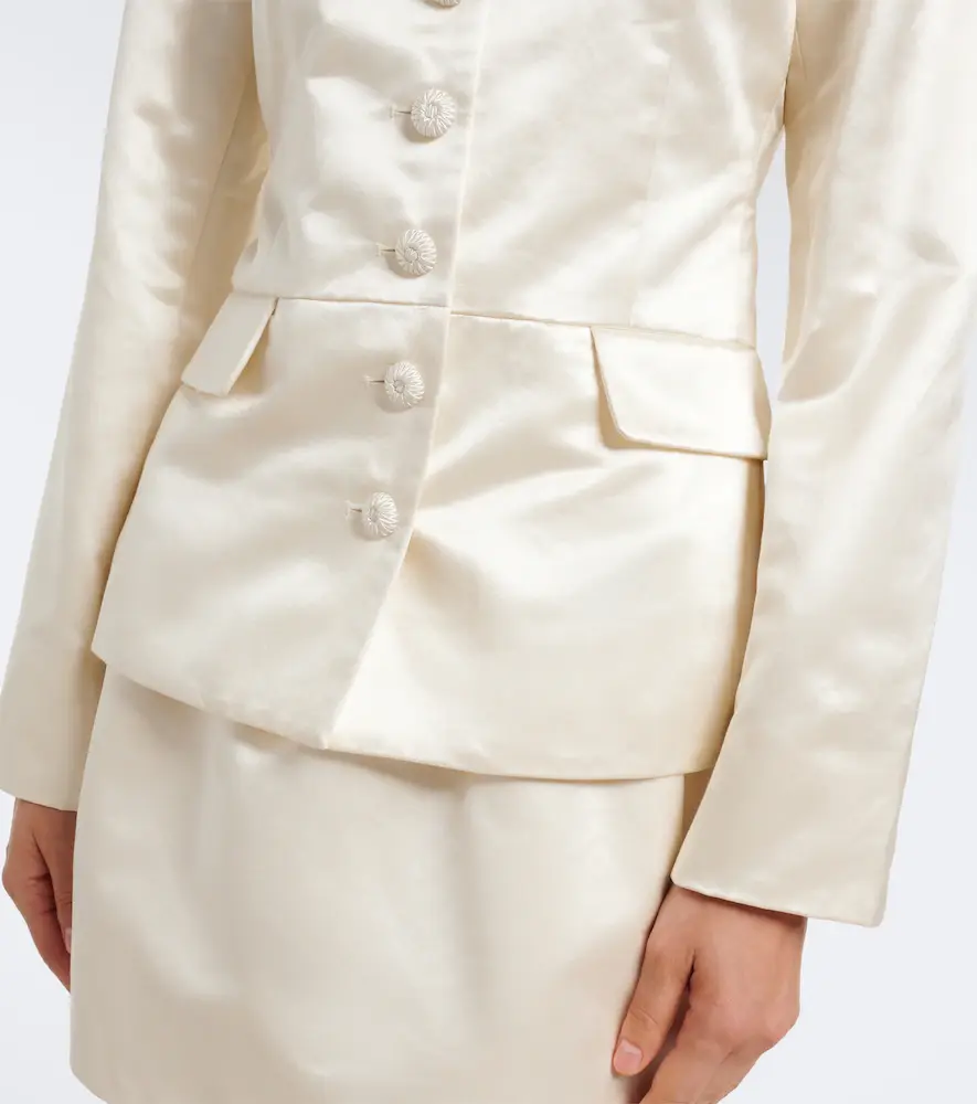 Posse Verity cotton and silk satin jacket | Thumbnail 2