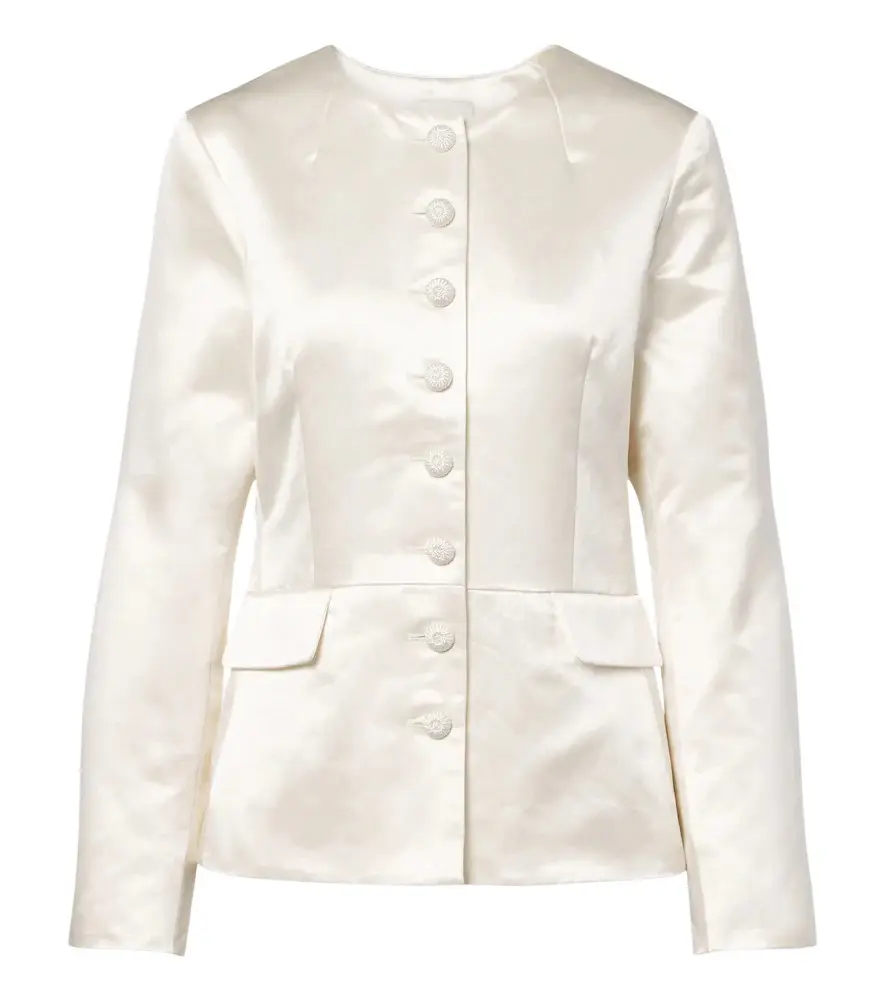 Posse Verity cotton and silk satin jacket