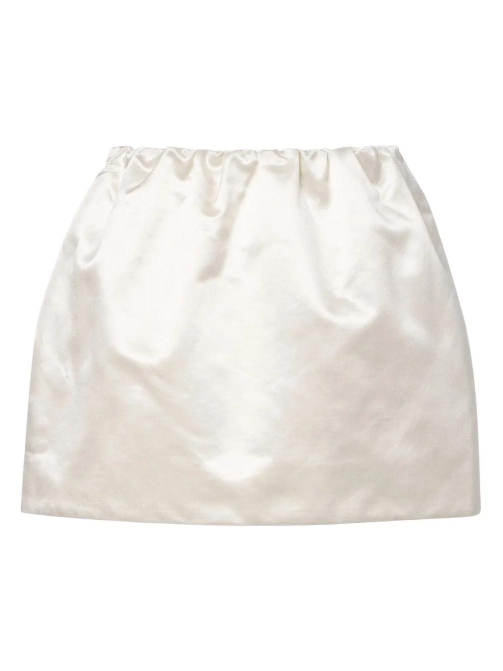 Verity cotton and silk satin miniskirt Verity cotton and silk satin miniskirt
