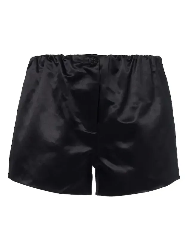 Verity cotton and silk satin shorts Verity cotton and silk satin shorts