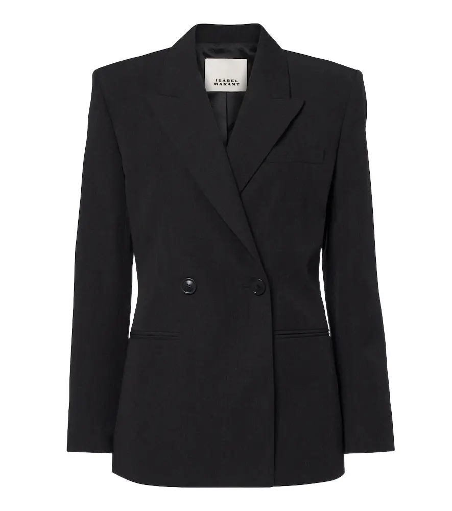 Ranya double-breasted virgin wool blazer Ranya double-breasted virgin wool blazer