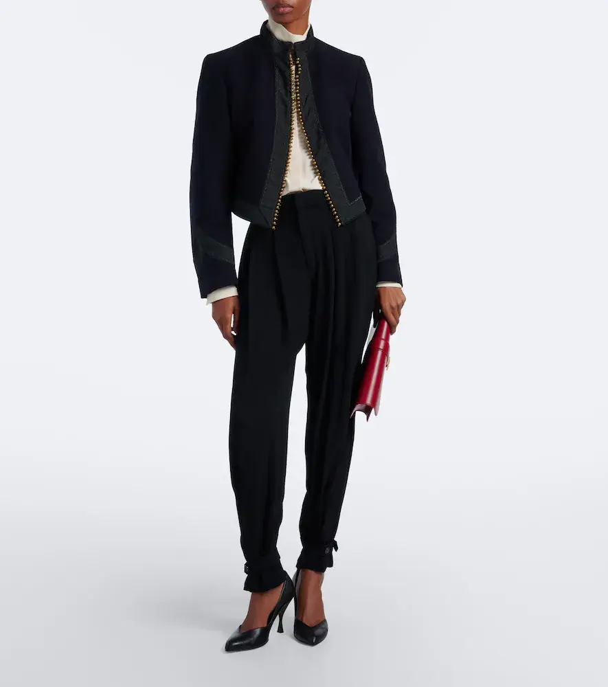 Polo Ralph Lauren Pleated crêpe balloon pants | Thumbnail 3
