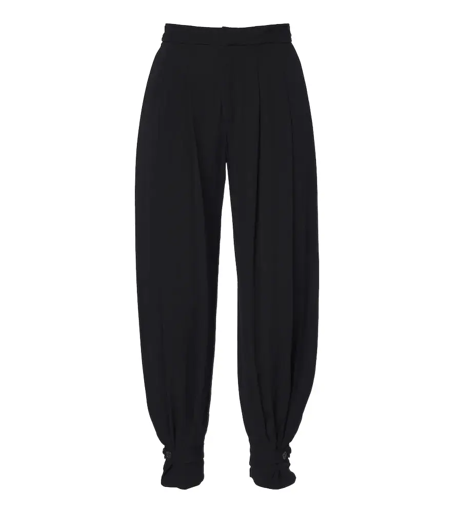 Pleated crêpe balloon pants Pleated crêpe balloon pants