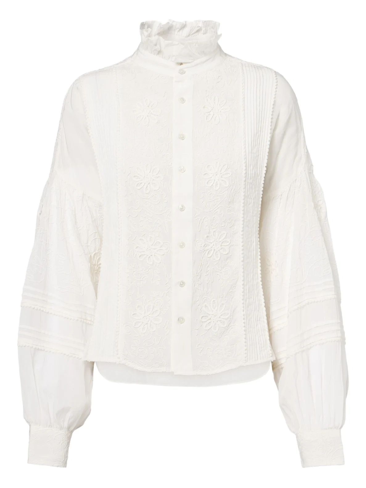 Embroidered ruffled blouse Embroidered ruffled blouse