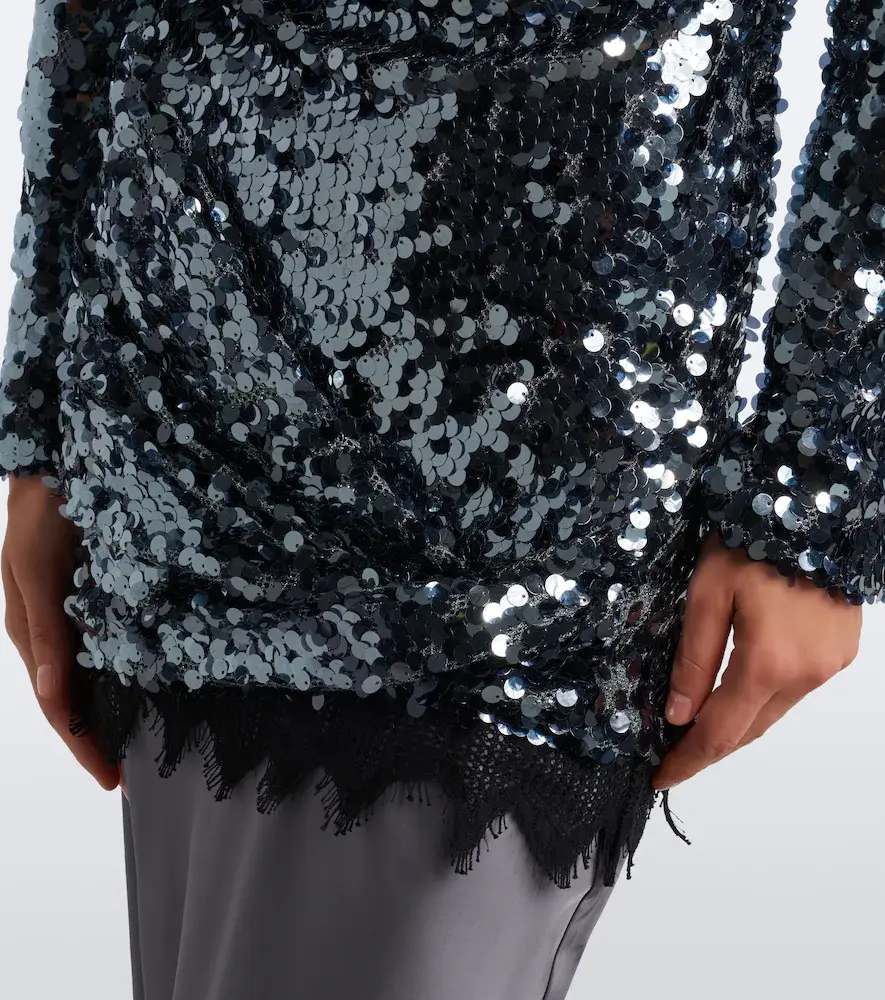 Christopher Esber Lace-trimmed sequined paneled gown | Thumbnail 5 Christopher Esber Lace-trimmed sequined paneled gown | Thumbnail 5