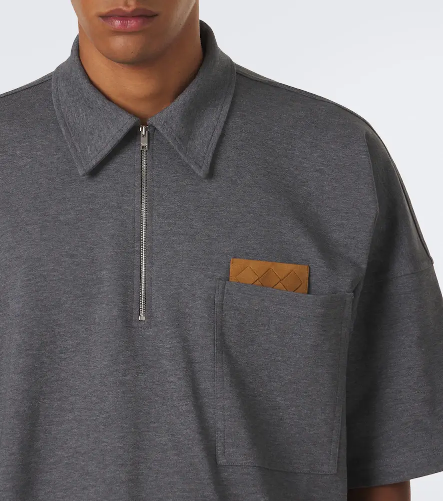 Bottega Veneta Intrecciato cotton polo shirt | Thumbnail 2 Bottega Veneta Intrecciato cotton polo shirt | Thumbnail 2
