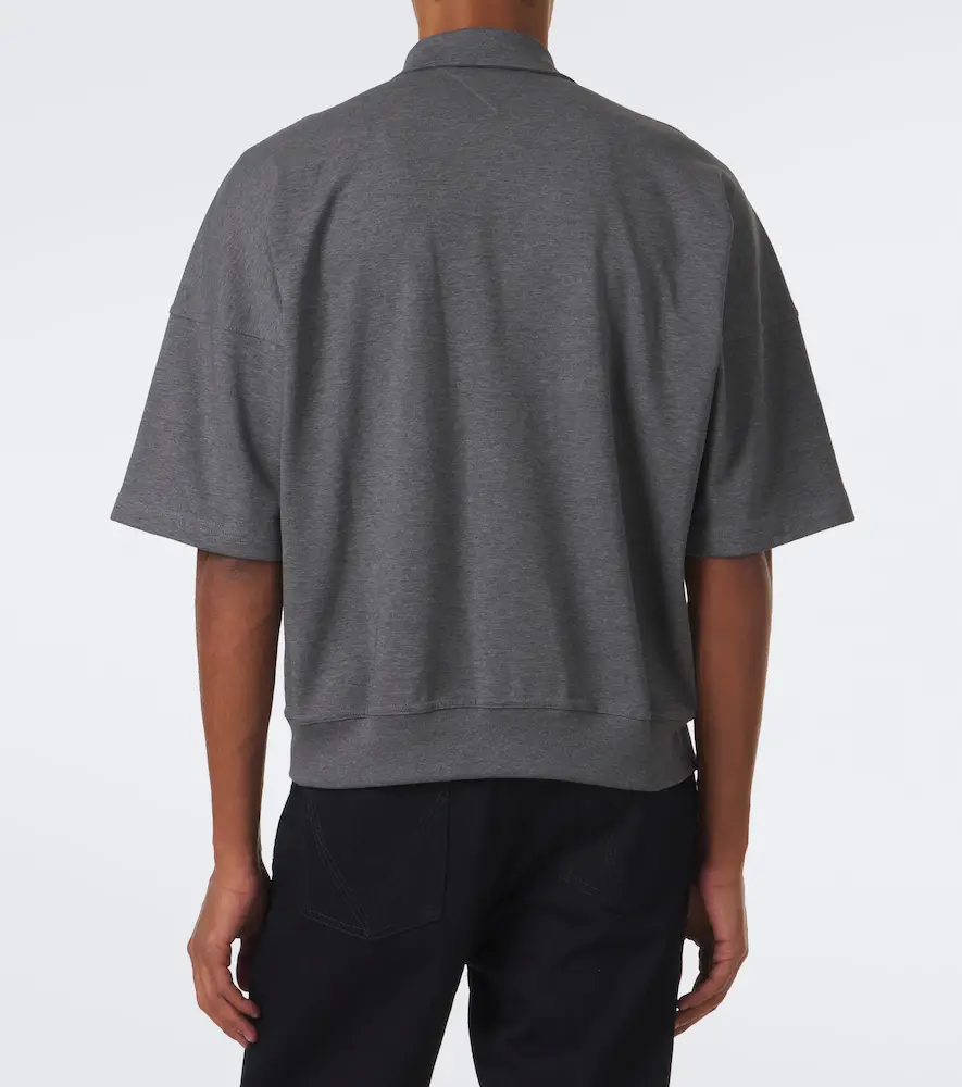 Bottega Veneta Intrecciato cotton polo shirt | Thumbnail 4 Bottega Veneta Intrecciato cotton polo shirt | Thumbnail 4