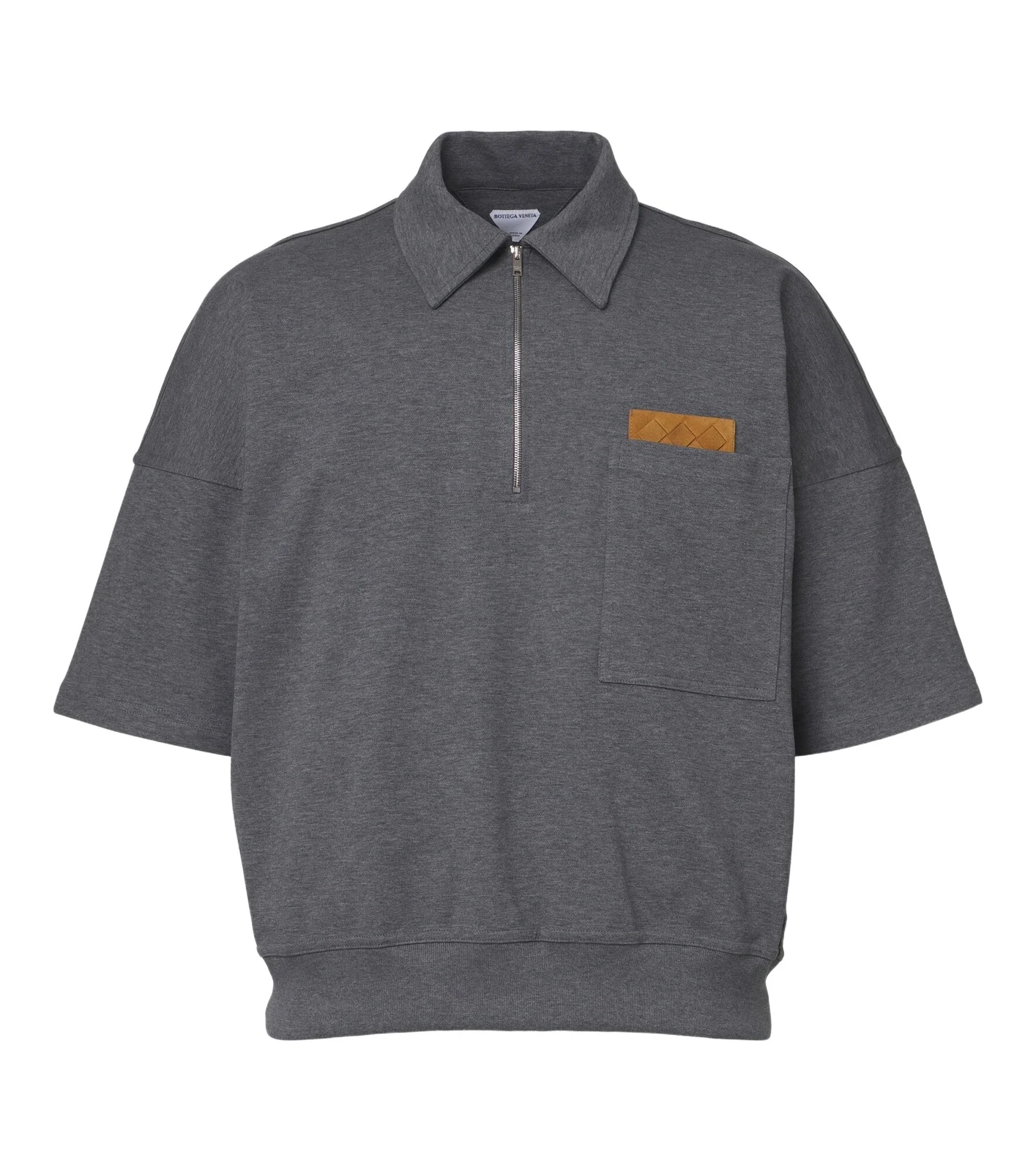 Intrecciato cotton polo shirt Intrecciato cotton polo shirt