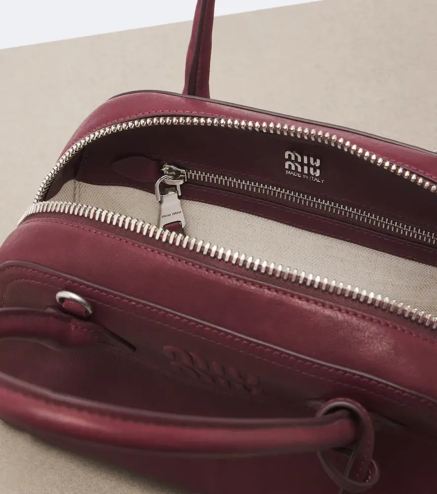 Miu Miu Vivant leather bowling bag | Thumbnail 4 Miu Miu Vivant leather bowling bag | Thumbnail 4