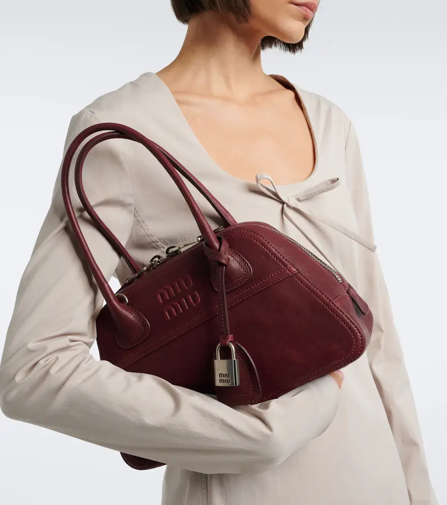 Miu Miu Vivant leather bowling bag | Thumbnail 6 Miu Miu Vivant leather bowling bag | Thumbnail 6
