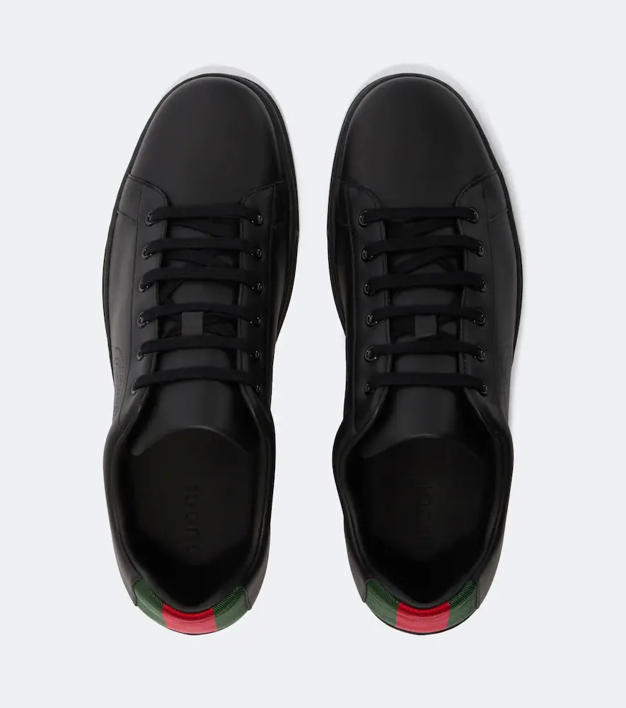 Gucci Ace Web Stripe leather sneakers | Thumbnail 2 Gucci Ace Web Stripe leather sneakers | Thumbnail 2