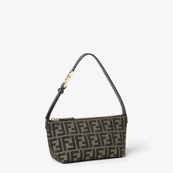 Fendi Vanity Pouch Small FF Zucca Jacquard Fabric Mini-Bag | Thumbnail 2 Fendi Vanity Pouch Small FF Zucca Jacquard Fabric Mini-Bag | Thumbnail 2