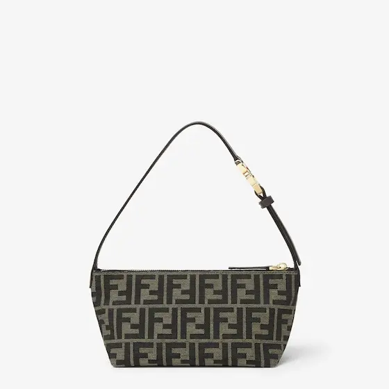 Fendi Vanity Pouch Small FF Zucca Jacquard Fabric Mini-Bag | Thumbnail 3 Fendi Vanity Pouch Small FF Zucca Jacquard Fabric Mini-Bag | Thumbnail 3