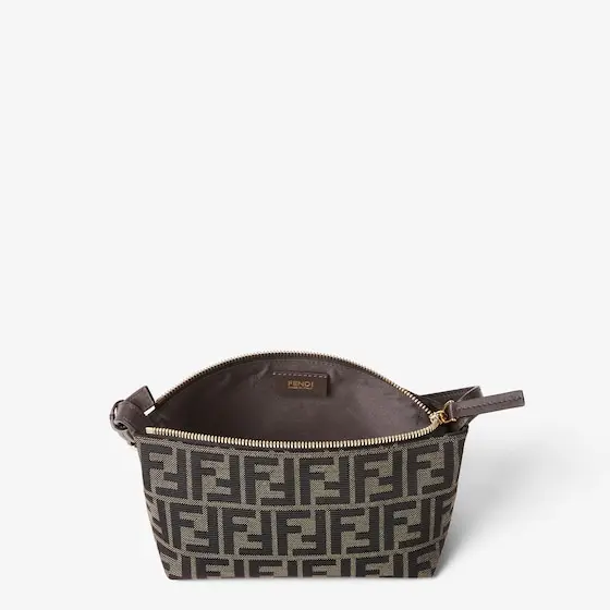 Fendi Vanity Pouch Small FF Zucca Jacquard Fabric Mini-Bag | Thumbnail 4 Fendi Vanity Pouch Small FF Zucca Jacquard Fabric Mini-Bag | Thumbnail 4
