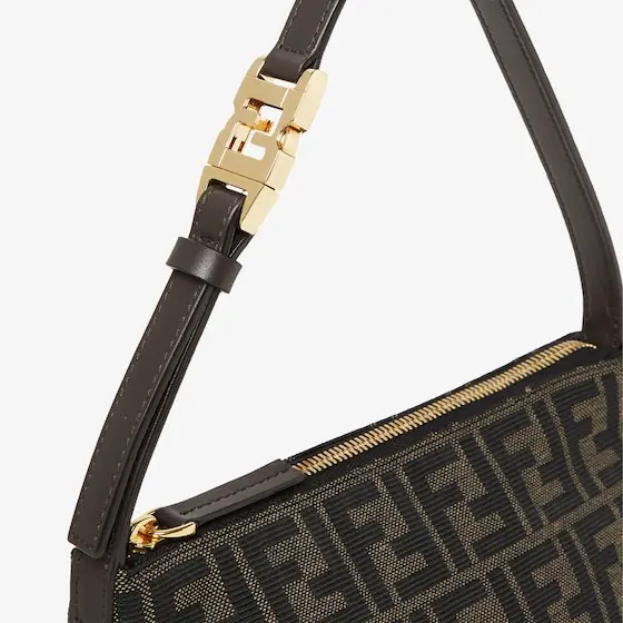 Fendi Vanity Pouch Small FF Zucca Jacquard Fabric Mini-Bag | Thumbnail 5 Fendi Vanity Pouch Small FF Zucca Jacquard Fabric Mini-Bag | Thumbnail 5