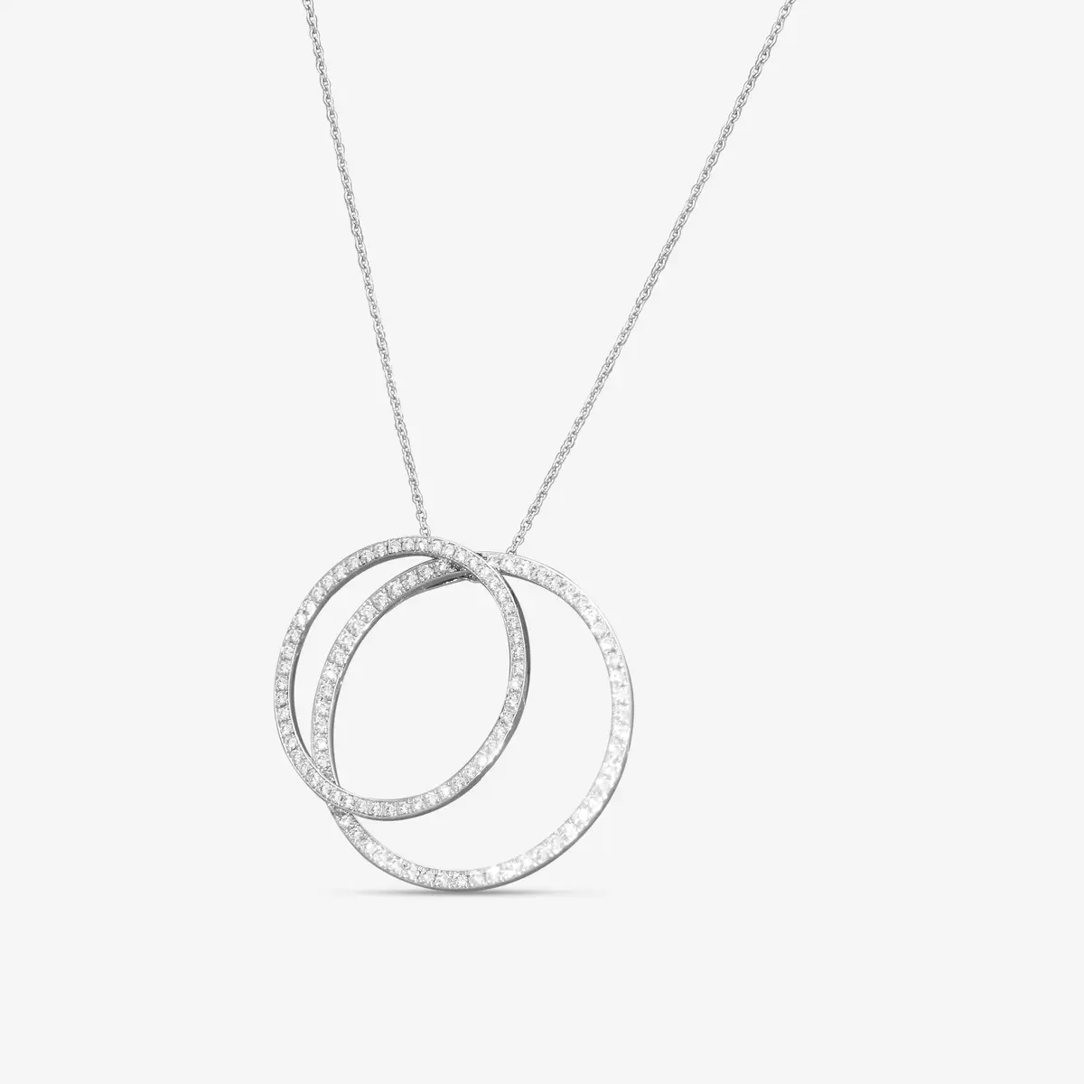 Roberto Coin Roberto Coin 18K White Gold Diamond Pendant Necklace by The Solist | Thumbnail 2 Roberto Coin Roberto Coin 18K White Gold Diamond Pendant Necklace by The Solist | Thumbnail 2