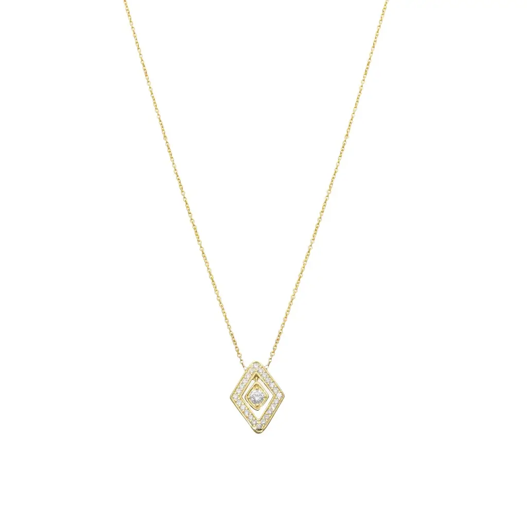 Roberto Coin Roberto Coin 18K Yellow Gold Diamond Pendant Necklace by The Solist
