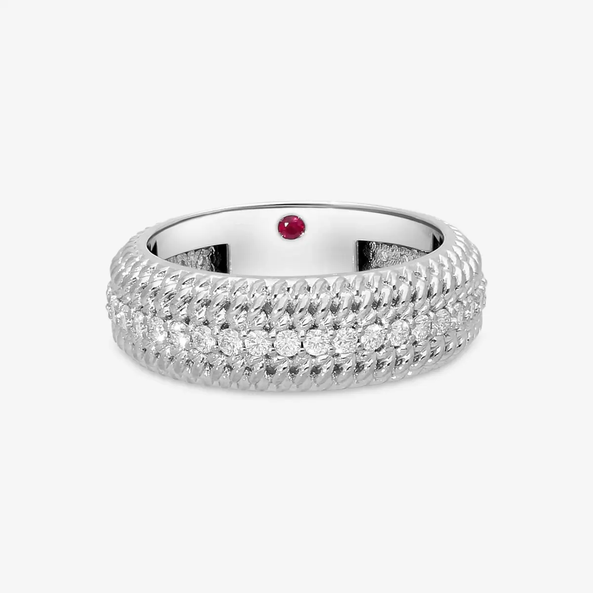 Roberto Coin Roberto Coin Opera 18K White Gold Diamond Band Ring Sz. 8.25 by The Solist | Thumbnail 2