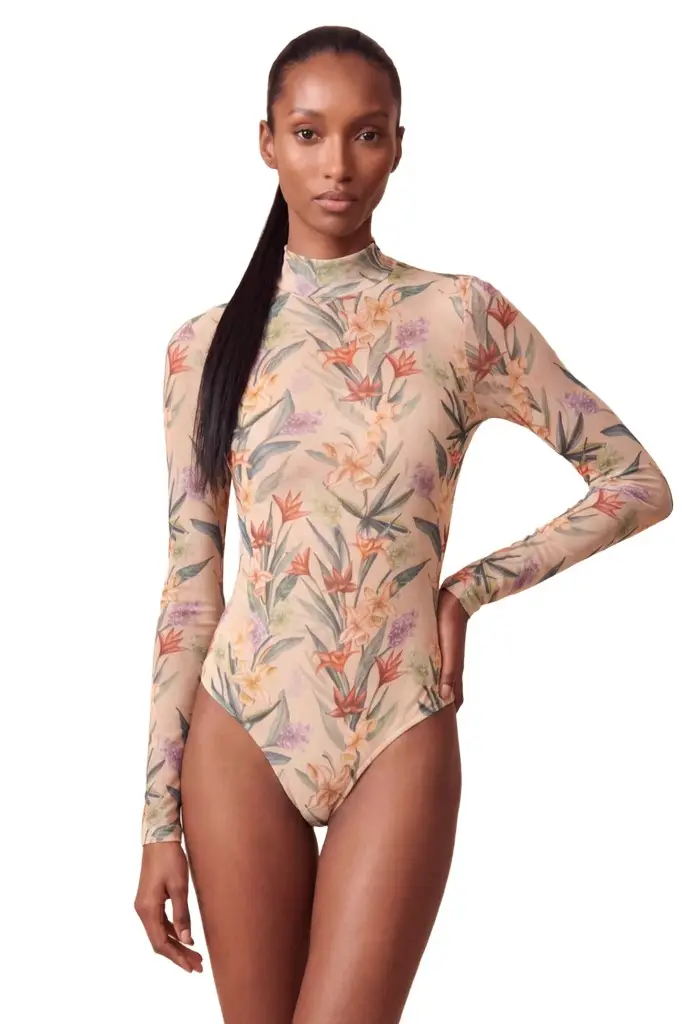 BURLE FLORA TULLE BODYSUIT (RUNWAY) BURLE FLORA TULLE BODYSUIT (RUNWAY)