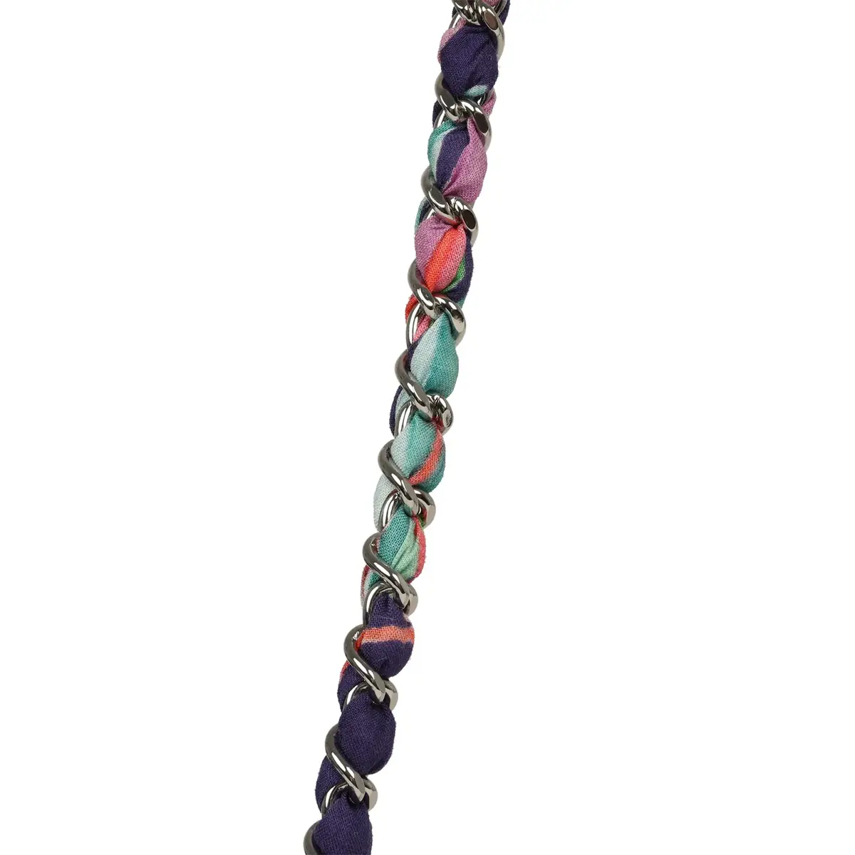 Chanel Chanel "Jungle Jeans" Wallet on Chain Light Blue, Multicolor Printed Denim Silver Hardware | Thumbnail 7